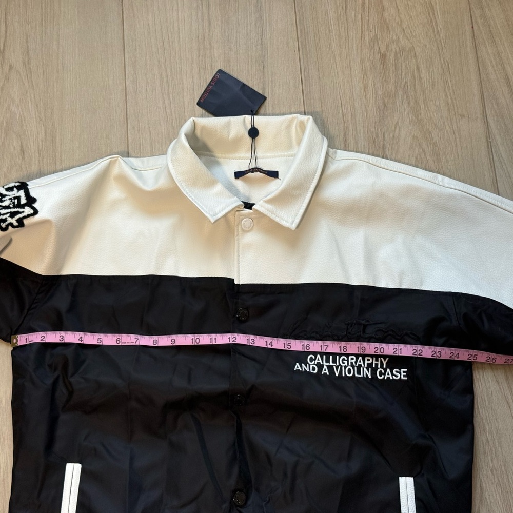 Louis Vuitton men's varsity jacket Black and White NWT Orig $3250